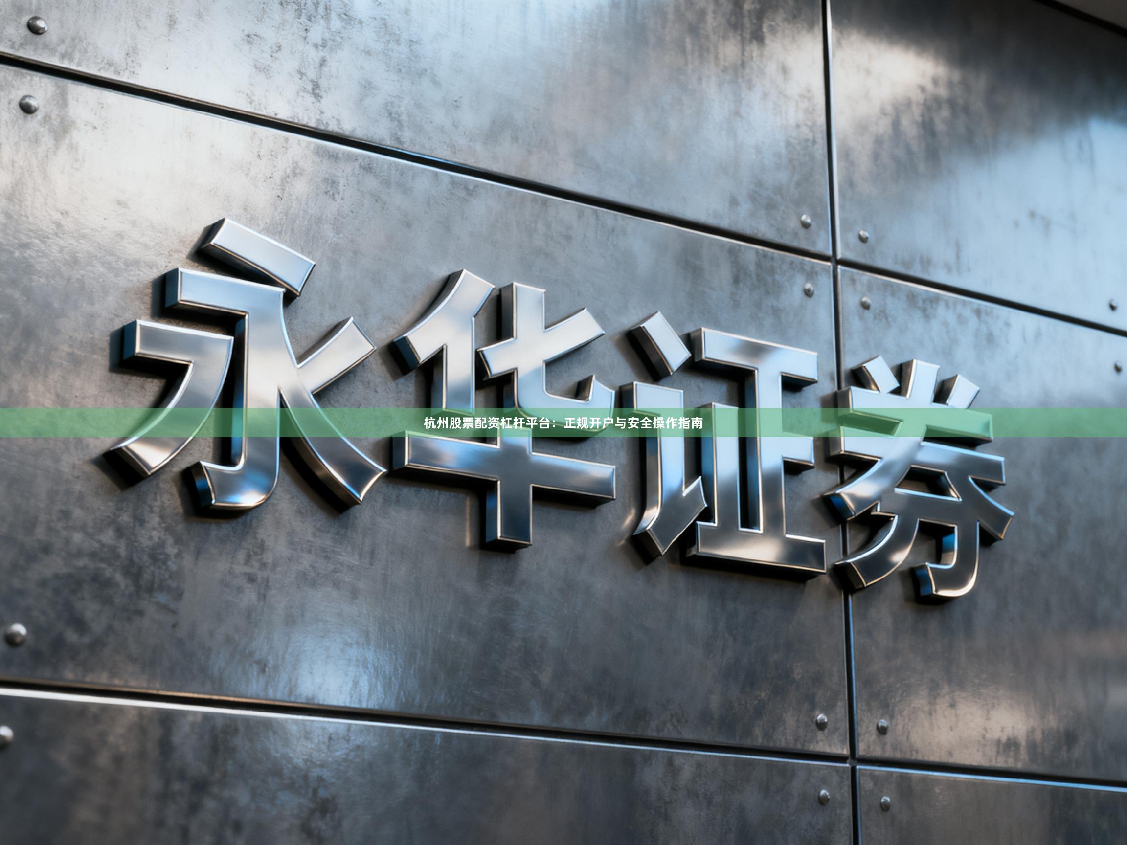 杭州股票配資杠桿平臺：正規開戶與安全操作指南